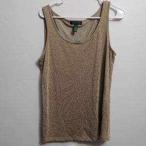 Lauren Ralph gold top